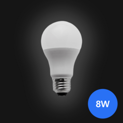 e26 소켓 LED 전구 8W 주광색(흰색빛 6500K), 7개