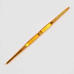 [앵콜스] 튤립 금속 양쪽 코바늘, 모사용★튤립★5／6호(금색), 1개