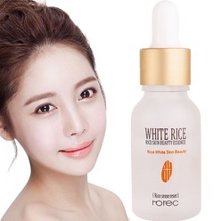 화이트 라이스 15ml 페이스 세럼 히알루 론산 액상 에센스 수축 모공 모이스춰 라이징 오일 컨트롤 안티 링클 스킨 케어, 1개