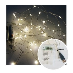 디어제이팡 아크릴 액자 부케말리기 선물 용 LED 유리돔 스타일 와이어전구 무드등, 추가01.와이어 전구 50구_웜색