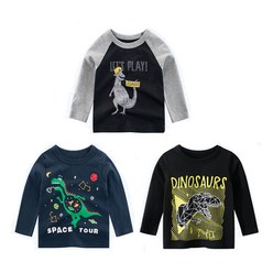 더메르시 아동용 칼라 공룡 시리즈 싱글 티셔츠