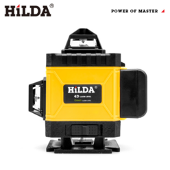 HILDA 16라인 4D 레이저 레벨기 그린레이저 수평기 초고정도 16선 적외선 자동타선 배터리 2개, 배터리1개