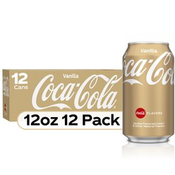 바닐라 코크 355ml 12캔 코카콜라 Coca-Cola Vanilla 12 fl oz Pack, 바닐라맛 12캔, 12개