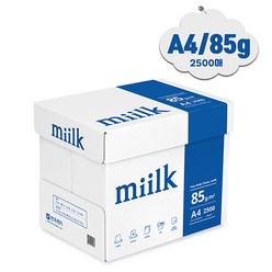 복사용지-밀크(A4-500매X5권-85g), 본상품선택, 2500매