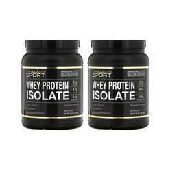 (해외) California Gold Nutrition 캘리포니아 골드 웨이 프로틴 아이솔레이트 무향 454g Protein Isolate, 2개