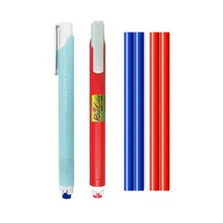 유미상사 유미 6.8mm 포켓 컬러색연필 채점용 샤프식 색연필, 본체 색연필-빨강