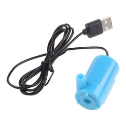 마이크로 잠수정 워터 펌프 물고기 탱크 수족관 USB는 Dc 5V 2-3L/min 미니 모터 워터 펌프로 구동됩니다., 파란색