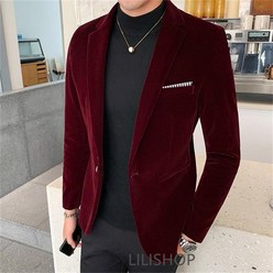 더폴 패션남 멋찐슈트 트롯의상 남자 벨벳 정장자켓
