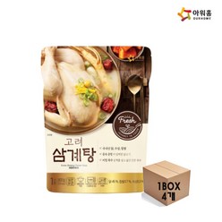 아워홈 고려삼계탕 800g x4봉, 4개