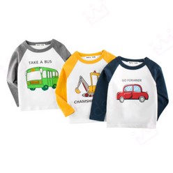 더메르시 카 3종 시리즈 유아동 싱글 티셔츠