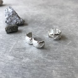 [925 SILVER] Quilting Earring_퀼팅 귀걸이