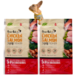 그린벨치킨&연어2kg 건식 강아지사료, 4kg, 1개, 닭