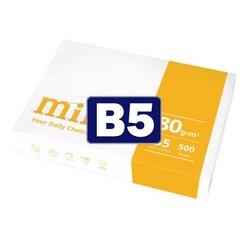 밀크 베이지(Miilk beige) B5용지 80g 1권(500매), 단품