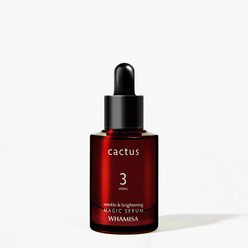 화미사 유기농 천연 비건 선인장 매직 세럼 주름 개선 탄력 리프팅 앰플 33ml, 1개