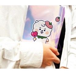 DIY 보석십자수 데코스티커형 BT21 방탄소년단_Green, 데코스티커_Green_KOYA