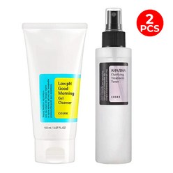 Cosrx Low Ph Good Morning Gel Cleanser 150ml+Aha Bha Clarifying Treatment Toner 150ml, 150ml