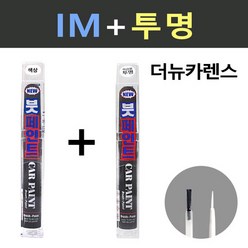 일신 기아 더뉴카렌스 IM 티타늄실버 붓페인트 + 투명 붓페인트 15ml