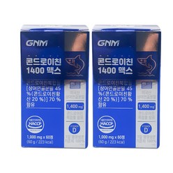 GNM자연의품격 콘드로이친 상어연골 1000mg 60정 2박스 2개월분, 2개