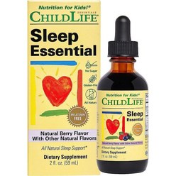 Childlife Sleep Essential 차일드라이프 어린이 멜라토닌 프리 내추럴 베리 액상 59ml, 1세트