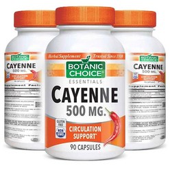 Botanic Choice 보타닉초이스 고춧가루 알약 캡슐 Cayenne 90정, 기본, 기본