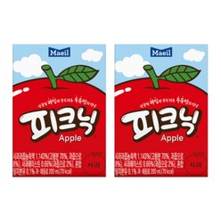 매일유업 피크닉 사과 200ml x 72개, 단품, 단품