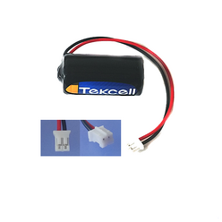 Tekcell 텍셀 CR123A 2P 컨넥터 3V 화재 연기 가스감지기 ﻿ LTD-3300A 리더스테크 단독경보형감지기 CR-123A PLC 열량계 카메라 리튬 배터리, 1개, 1개