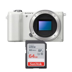 소니 알파 A5000 미러리스 카메라 메모리카드 샌디스크 울트라SD 64GB