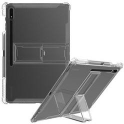 수나르 갤럭시탭S9 11인치 X710 X716 X718 심플 S펜 수납 거치대 투명 태블릿 케이스, 갤럭시탭S9 11(X710)/stc125 투명