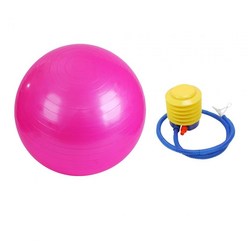 안정성 균형 공 의자 안티 버스트 비 슬립 펌프 운동 공 요가 공 홈 체육관 연습 훈련 휘트니스 공, 55cm 핑크, PVC