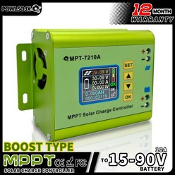 태양광 컨트롤러 태양열 Powlsojx MPT-7210A MPPT 태양 전지 충전기 패널 디지털 충전 부스트 전압 모듈 600W 24V 36V 48V 60V 72V 10A, 10A, 1개