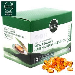 뉴질랜드 라이프스팬 초록잎홍합 오일 Oil 10000 200캡슐 1통, 1박스