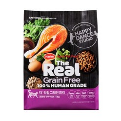 하림펫푸드 더리얼 그레인프리 크런치 어덜트 고양이 사료, 연어, 1kg, 1개