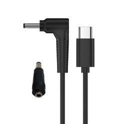 USB C ~ DC-Power 케이블 라인 범용 DC35135 DC5.5mmx2.5mm 어댑터가있는 라운드 홀 충전 코드 와이어 9V/12V/15V/20V, 04 12V, 1개