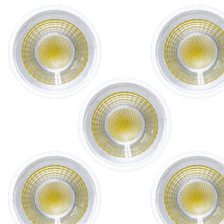 블링 LED 할로겐 5W MR16 GU10 전구 램프 캔들워머 램프홀더 포함, 5개, 주광색