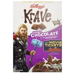 켈로그 시리얼 크레이브 더블 초콜릿 Krave Cereal - Double Chocolate 11 oz 2팩