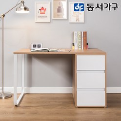 동서가구 네오 심플 학생 서재용 1인 2인 책상 그레이드 시리즈, 6_1200책상 그레이화이트