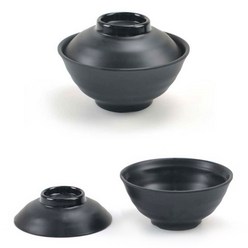 블랙 멜라민 돔부리 돈부리 덮밥그릇 12.4x5.7cm 16호, 본상품선택