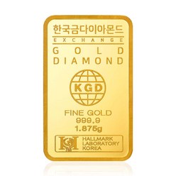 한국금다이아몬드 순금 골드바 1.875g 금시세 (24K 99.99%)