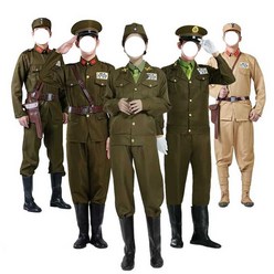 일본군복 순사 코스프레 연극 의상 상하의 극단 공연