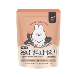 리틀스푼 쌀과자 유기농떡뻥 스틱 소프트팡 12종, 1개, 현미롱스틱 흑미