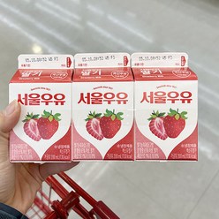 서울 딸기우유 200ml x 3 x 2개, 종이박스포장