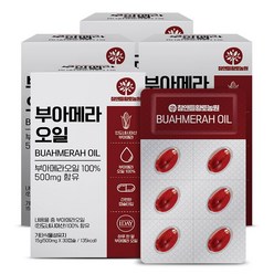 참앤들황토농원 100% 부아메라오일 500mg 30캡슐 4박스, 4개, 단품, 30개