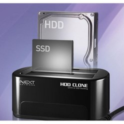 HDD 2베이 SSD 도킹스테이션 USB 하드 디스크 복제, 1개