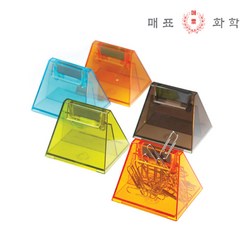 매표화학 삼각 자석 크립 핀통 색상랜덤 클립 케이스