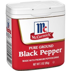 맥코믹 McCormick 퓨어 그라운드 블랙 페퍼 85g 4개 세트