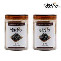 명문정약초 제주산 감태 분말 가루 100% 국산, 400g, 2개