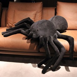 쓸모없는 선물 대형 검은 거미 인형 스파이더 인형, 스파이더 약 80x50 cm