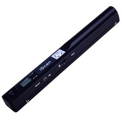 iscan 휴대용 펜 핸디 스캐너 소형 핸드 무선 포터블 A4 책 스캔 900DPI, 블랙+32G