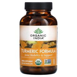 Organic India Turmeric Formula 오가닉 인디아 터메릭 포뮬라 180캡슐, 1개