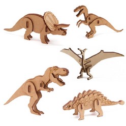 마이즈/나무 조립 모형 공룡 모음/미니어처 공예, 파라사우롤로푸스/DI-03